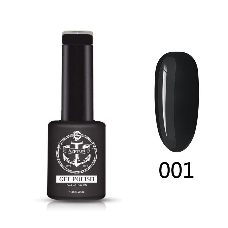 Neptun UV/LED Nagellack schwarz #001