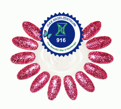Farbgel No.916 Rosy Red Sparkle