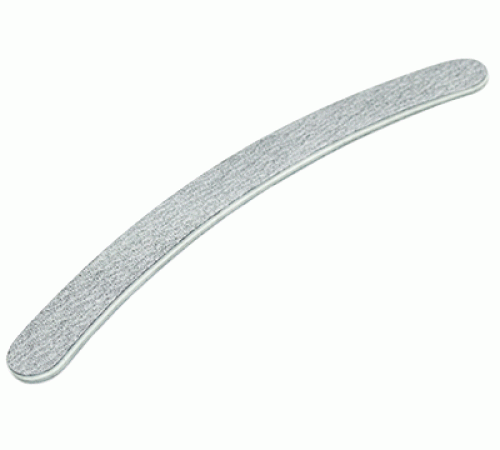Premium-Feile 100/100 silbergrau gebogen - Kern weiß - Dämpfung 1,8mm