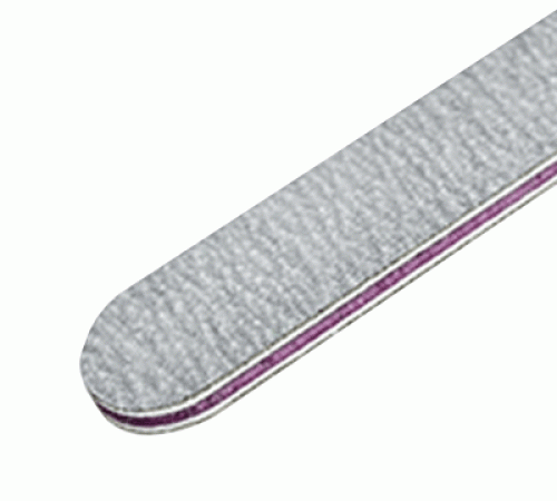 Studio-Feile 100/180 silbergrau gerade - Kern pink - Dämfung 1mm