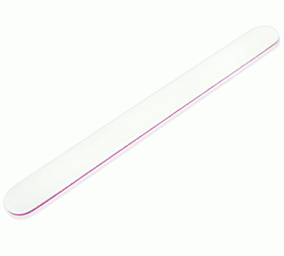Studio-Feile 80/80 weiß gerade - Kern pink - Dämfung 1mm