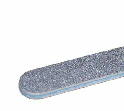 Top-Feile 100/180 silber gebogen - Kern blau - Dämpfung 1mm